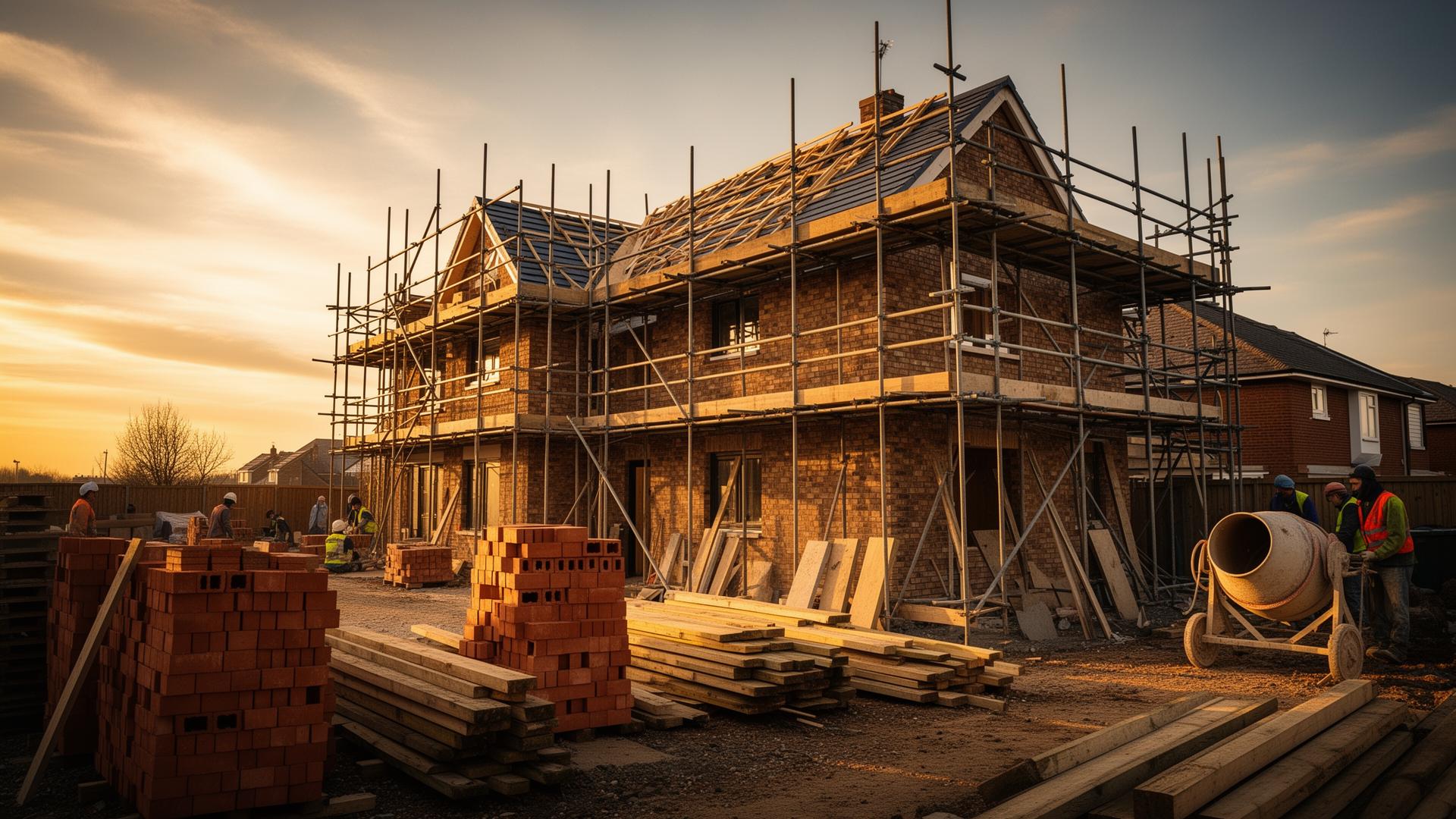 Active building site — Manchester Trade Builders